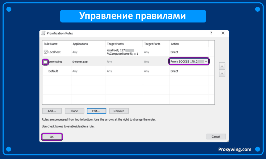 Обзор приложения Proxifire