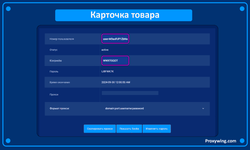 Как найти прокси в личном кабинете