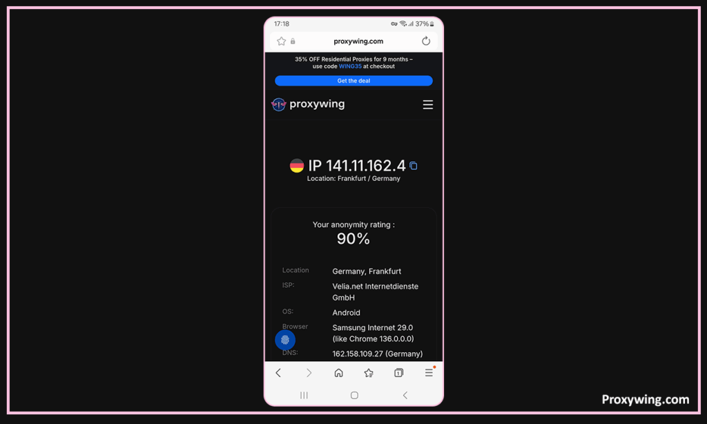 Настройка прокси на Android-устройствах
