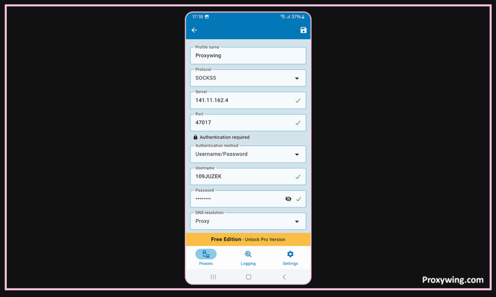 Android Proxy Setup Guide