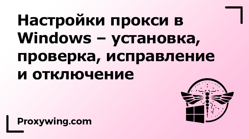 установка прокси в windows