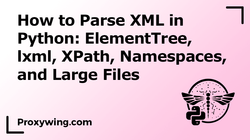 how to parse xml in python