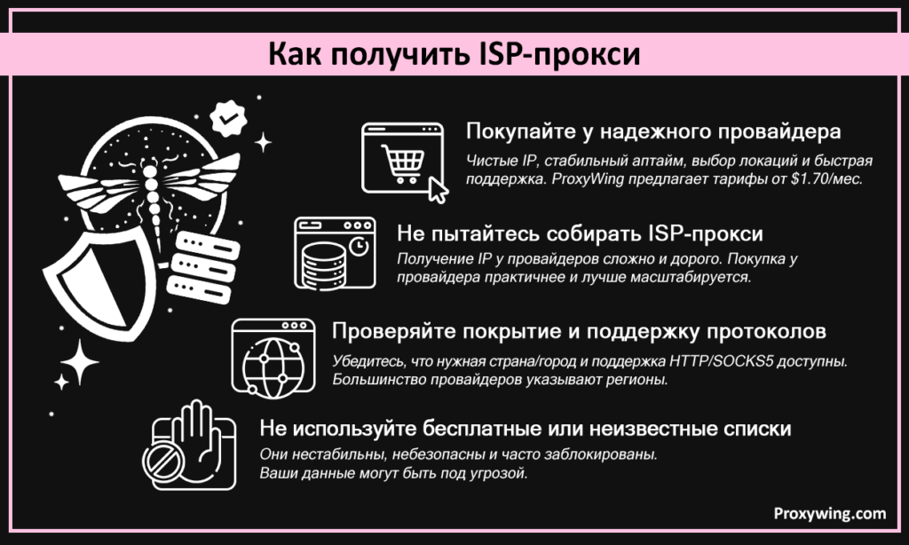 Как получить ISP-прокси