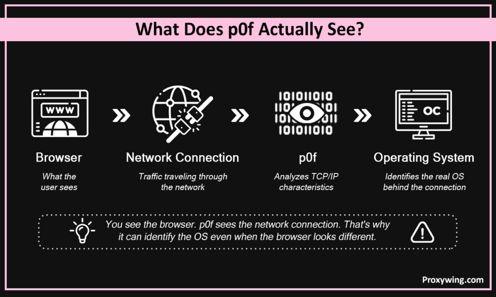 What does p0f actualle see?