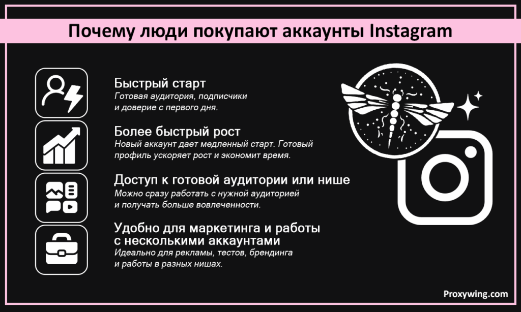 Почему люди покупают аккаунты Instagram