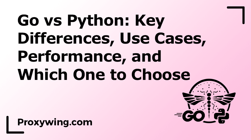 Go vs Python comparison highlighting key differences, performance.