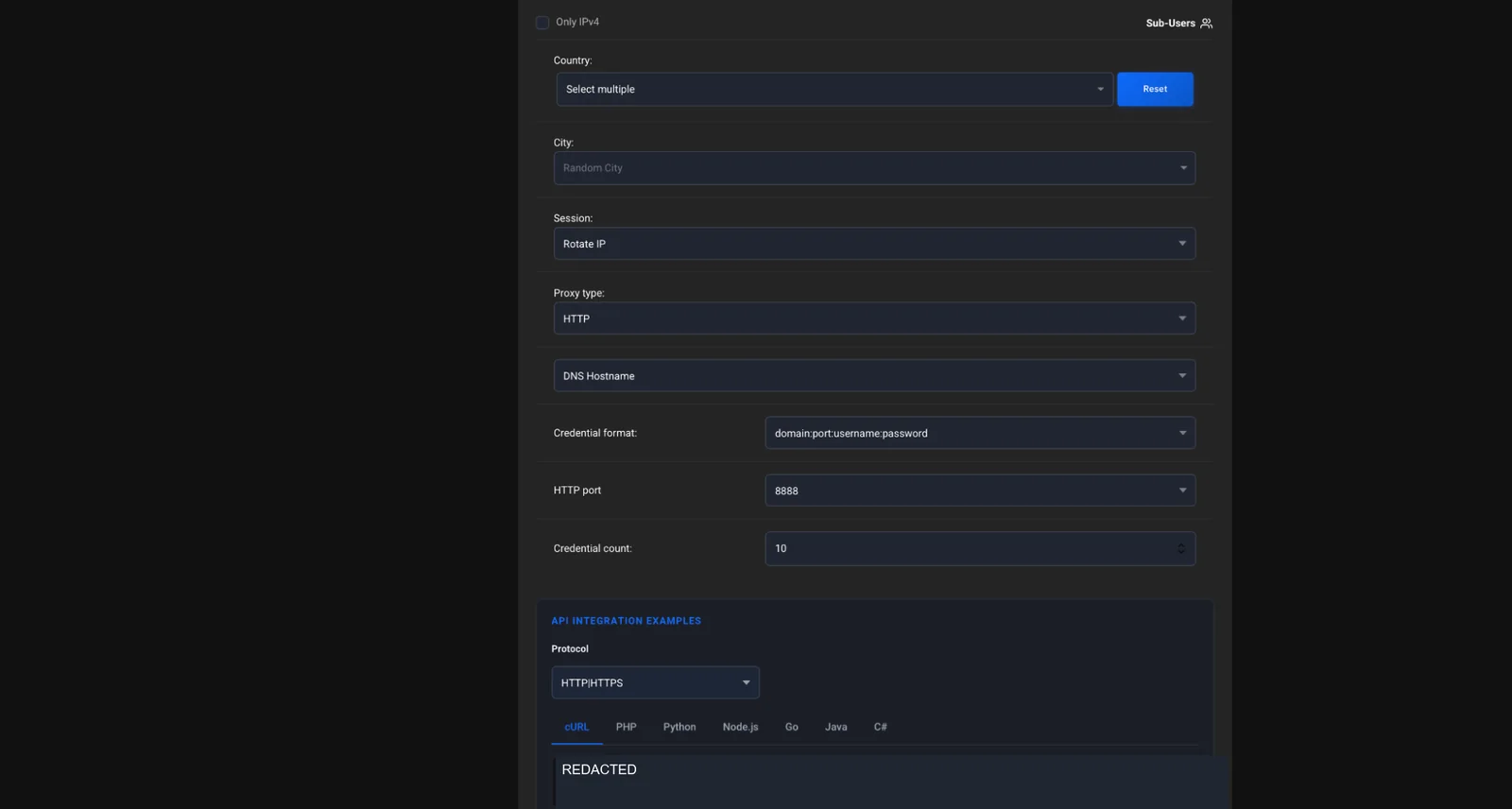 ProxyWing proxy generator